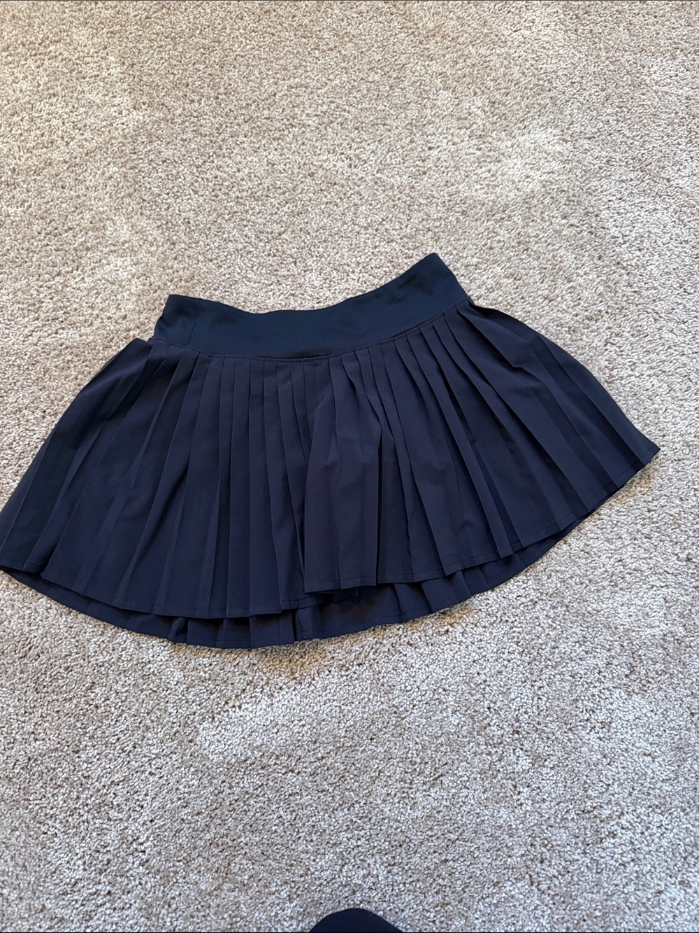 Girls Pleated Mini Skirt - Black